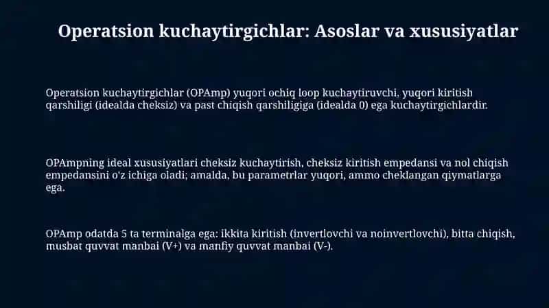 Operatsion kuchaytirgich asosidagi funksional qurulmalar 3