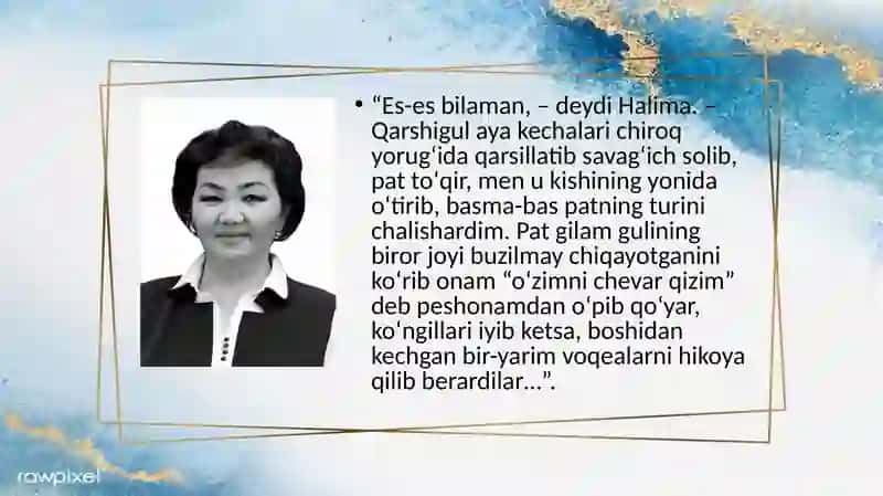 Halima Xudoyberdiyeva hayoti va ijodi 3