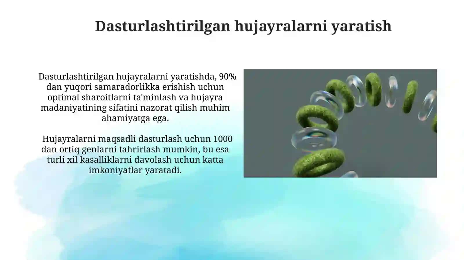 Hujayra muxandisligining mohiyativavazifalari 3