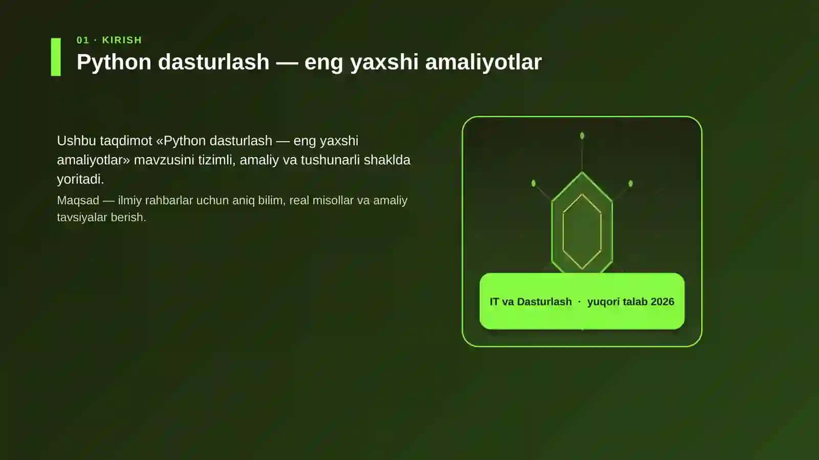 Python dasturlash — eng yaxshi amaliyotlar 3