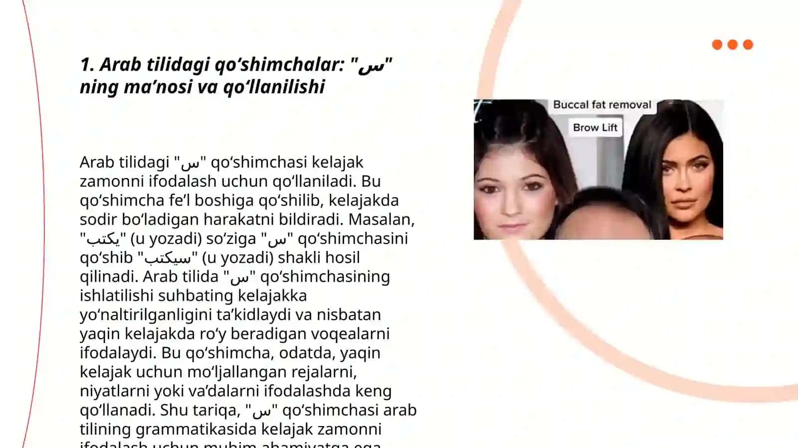 Arab tilidagi qoʻshimchalar: "س" ning maʼnosi va qoʻllanilishi 3