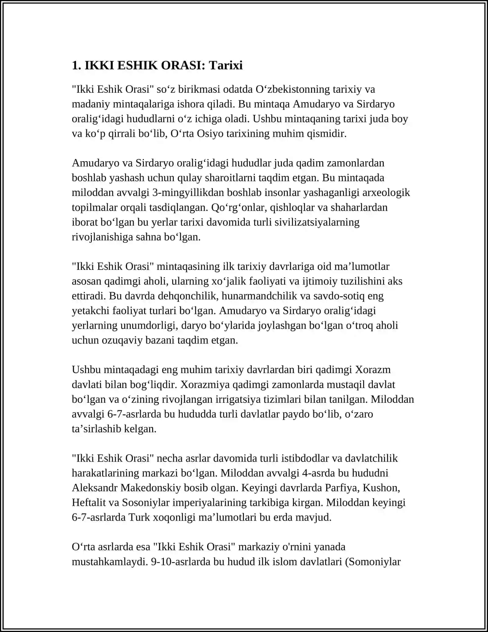 IKKI ESHIK ORASI ASARI TAXLILI 3