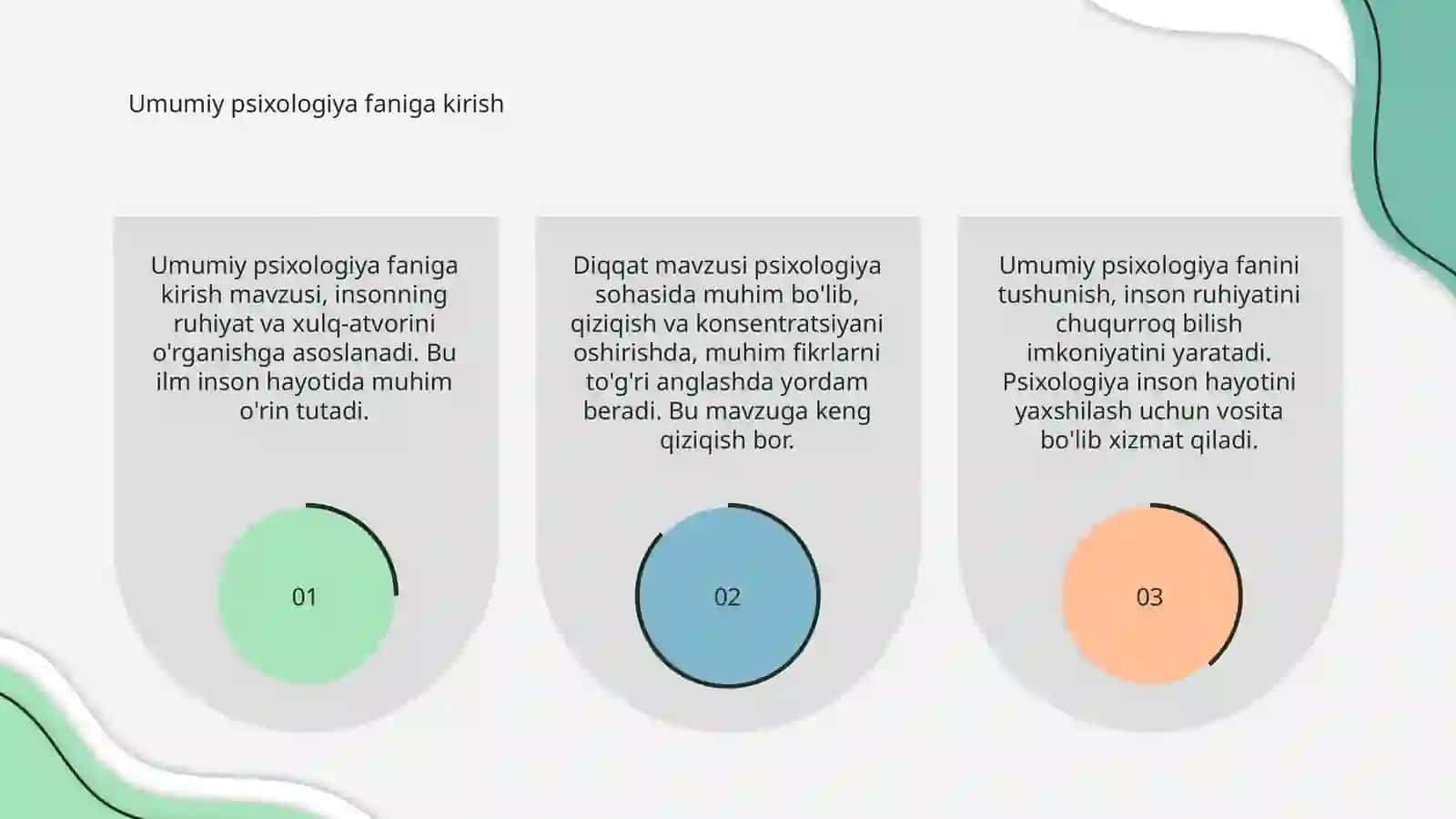 " Diqqat " mavzusi 3