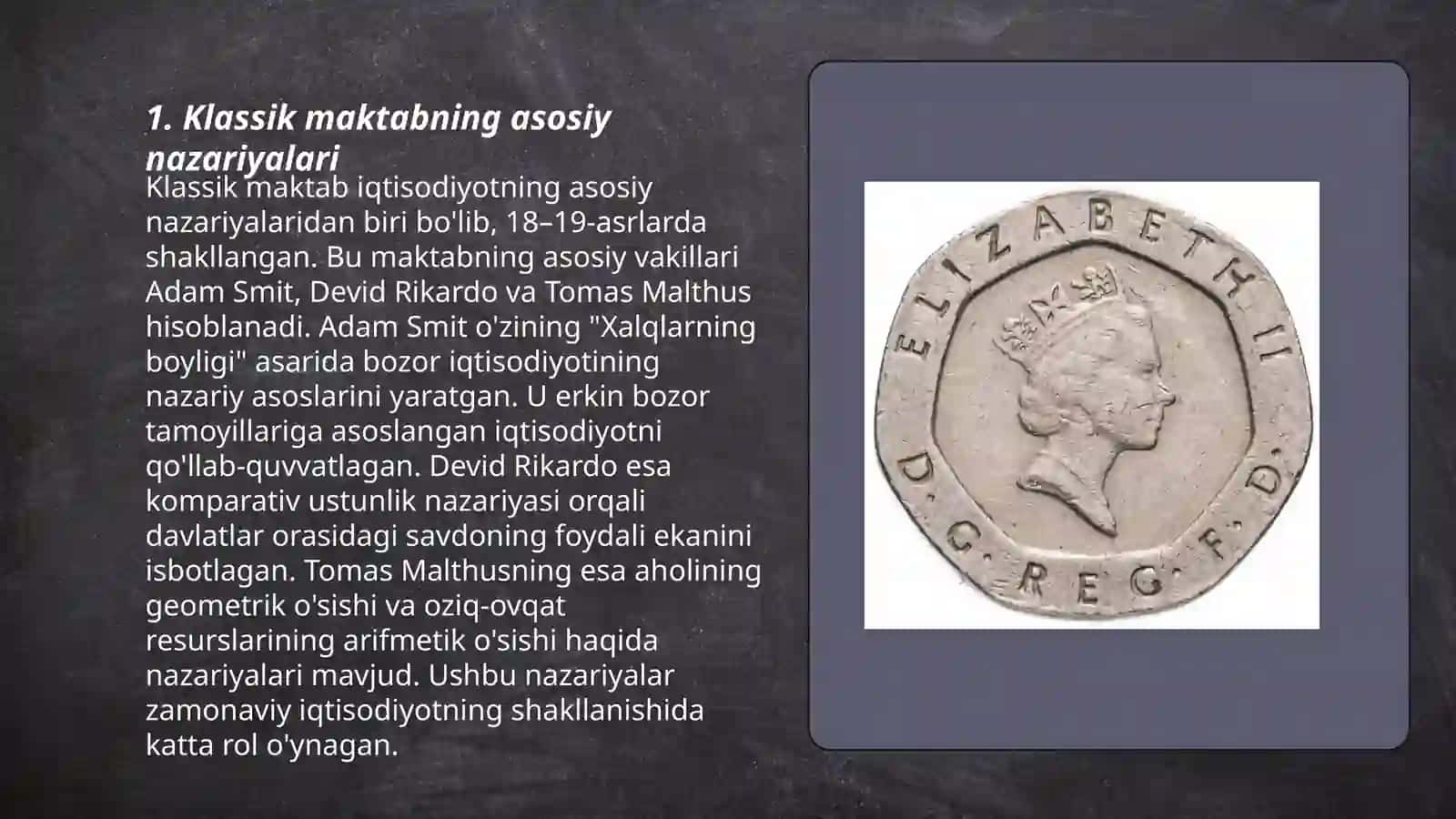 Klassik maktabning iqdisodiy ta'limotlari 3