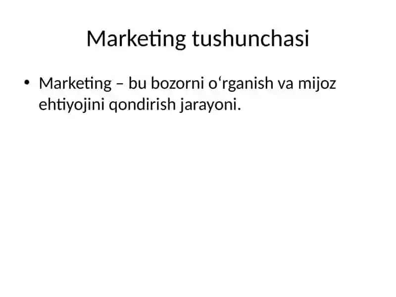 Marketing fanidan taqdimot SHABLONI (15 slayd) 3