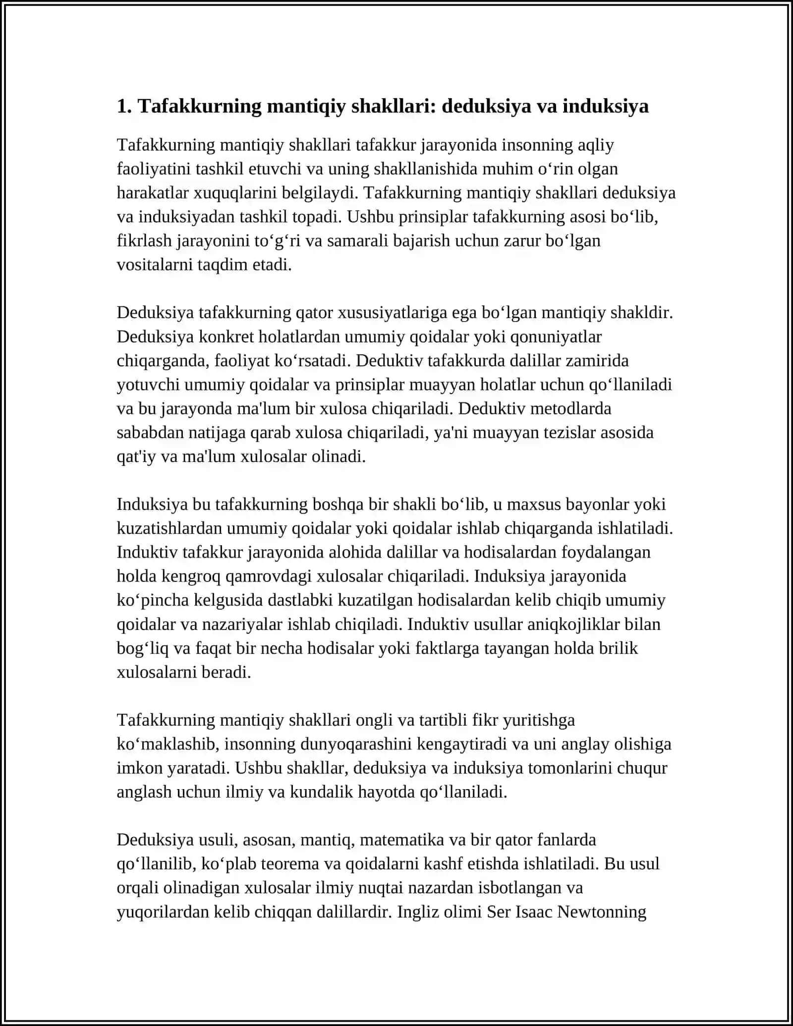 TAFAKKURNING MANTIQIY SHAKLLARI VA QONUNLARI KABI MAVZUSIDA REFERAT TAYYORLASH 3
