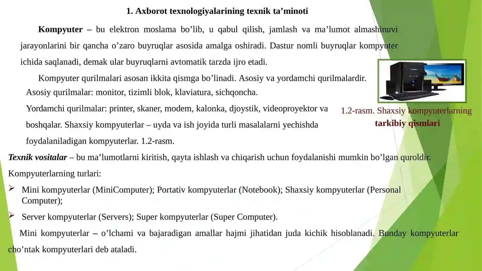 Axborottexnologiyalariningtexnikta’minoti 3