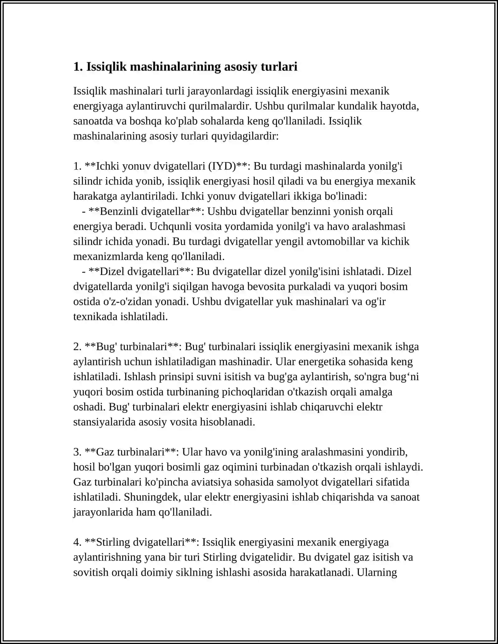ISSIQLIK MASHINALARI VA EKOLOGIYA 3