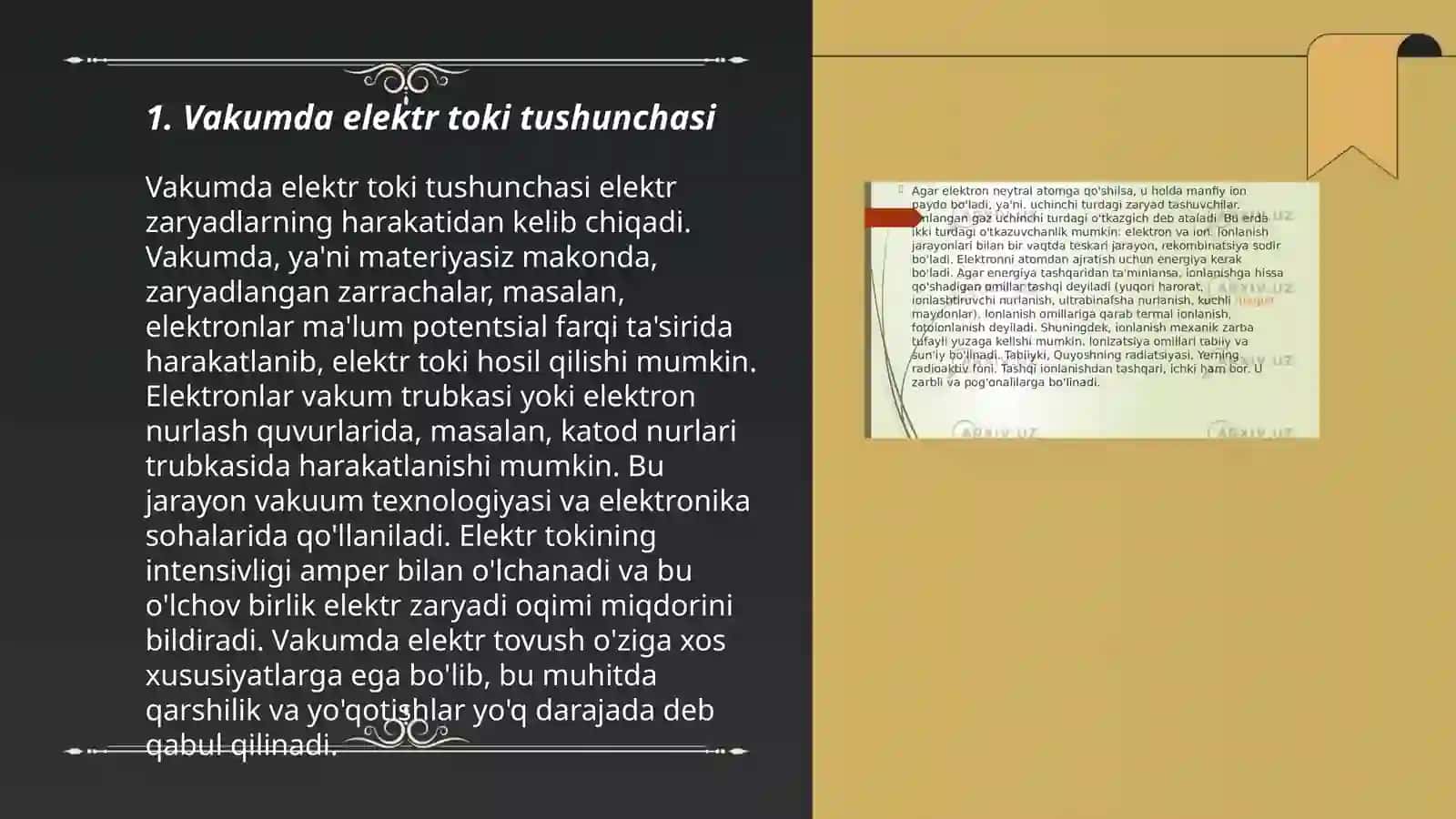 Vakumda elektr toki 3