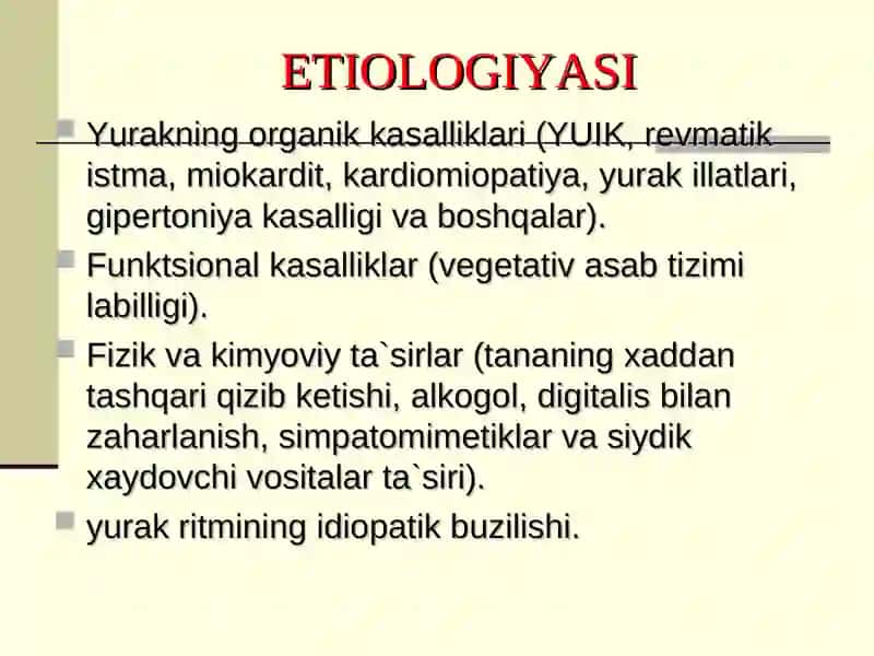Yurаk аritmiyasi va blokadasi 3