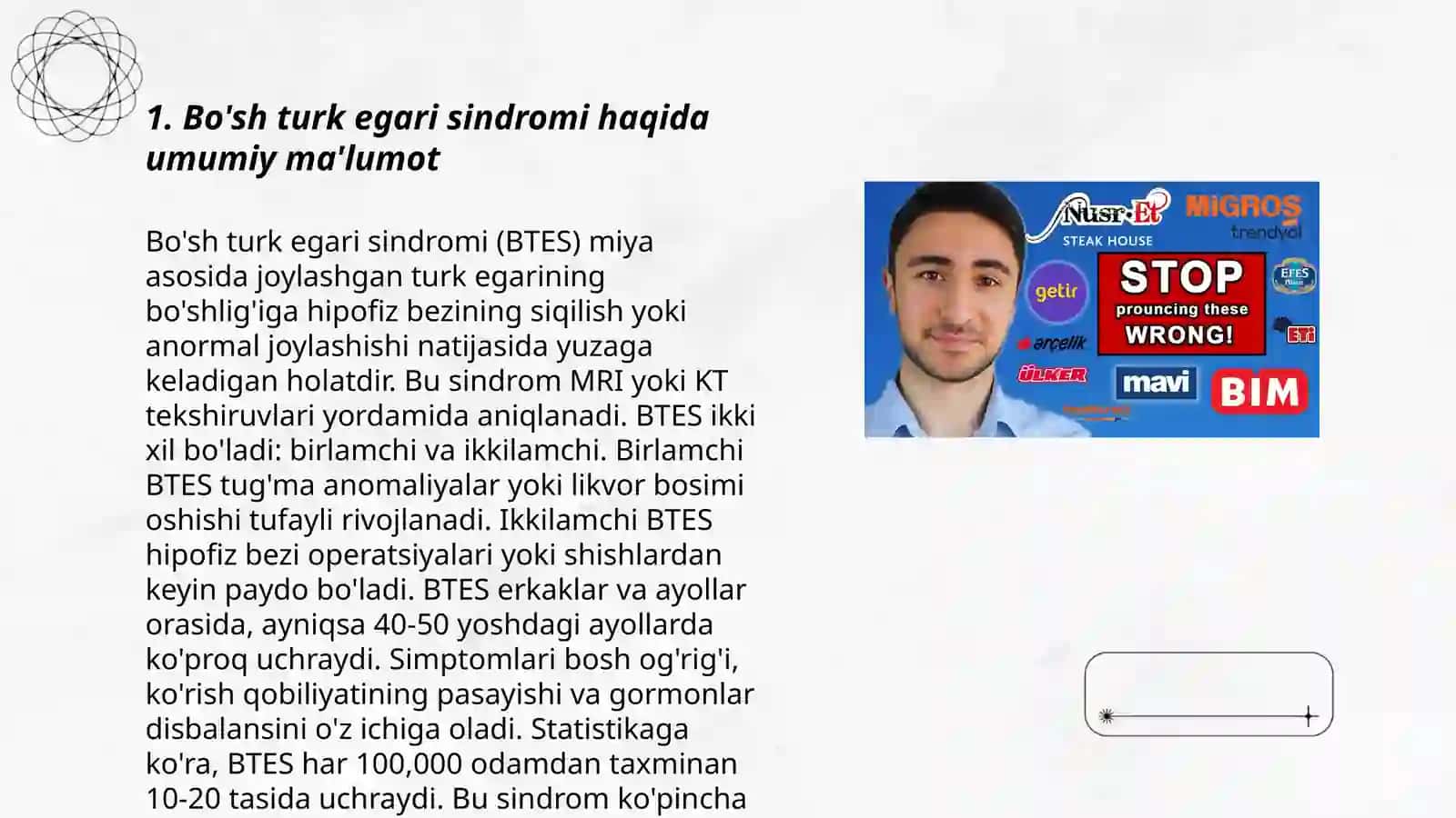 Bo'sh turk egari sindromi 3