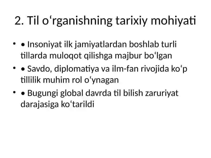 Chet tili oʻrganishning mohiyati 3