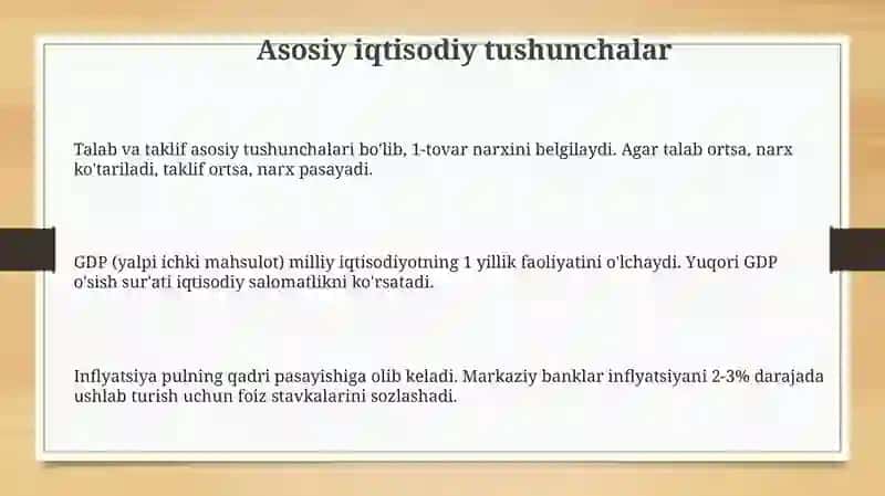 Iqtisodiyot, bozortushunchalari 3