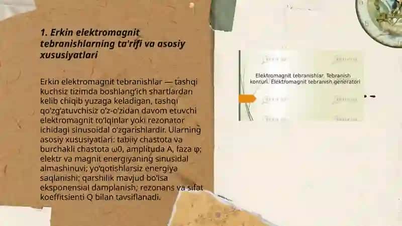 Erkin elektromagnit tebranishlar 3