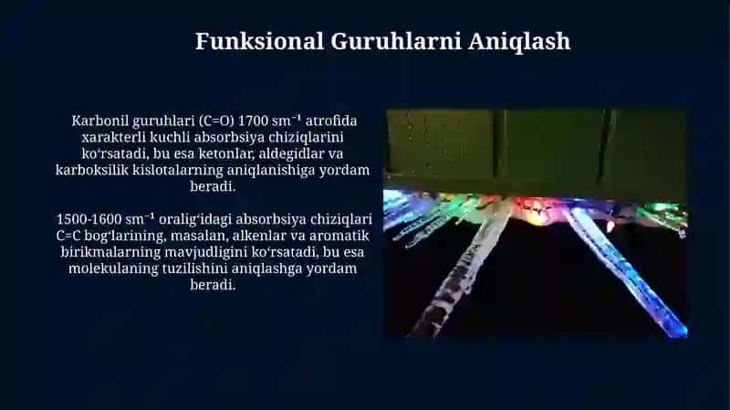 Infraqizil spektroskopiyaning analizda qo‘llanilishi 3