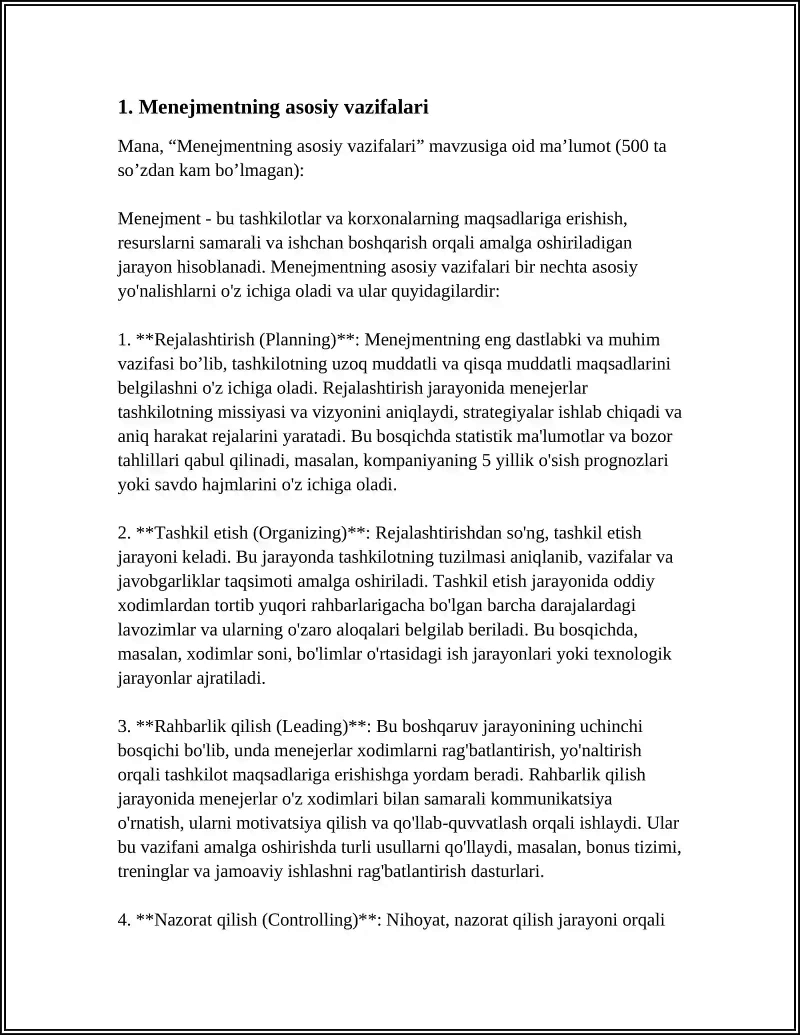 MENEJERNING ASASIY VAZIFALARI 3