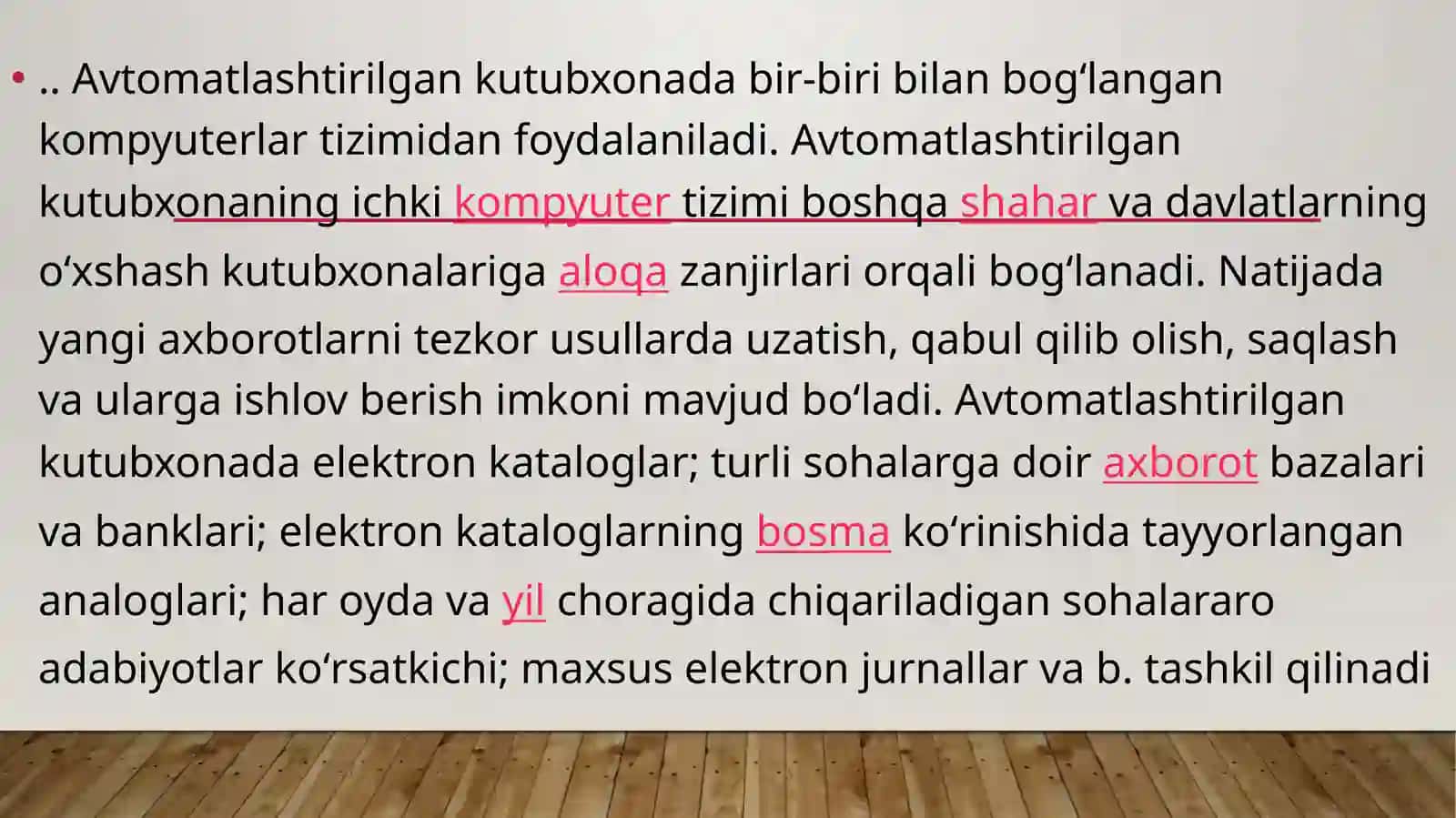 Avtomatlashtirilgankutubxona tarkibi 3