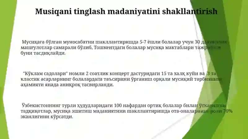 Musiqa va ritmik harakatlarni o'rgatish 3