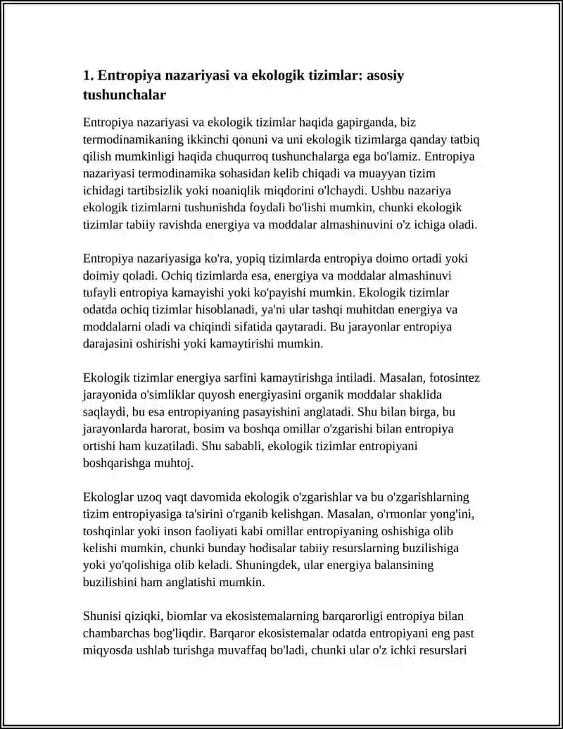 ENTROPIYA VA EKOLOGIYA 3
