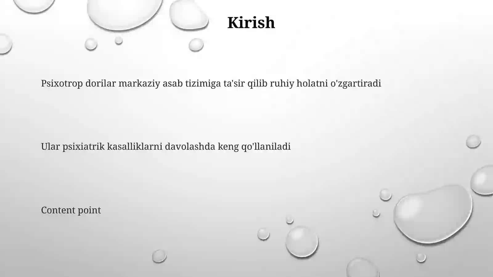 Psixotrop dori vositalarning klinik farmakalogiyasi 3
