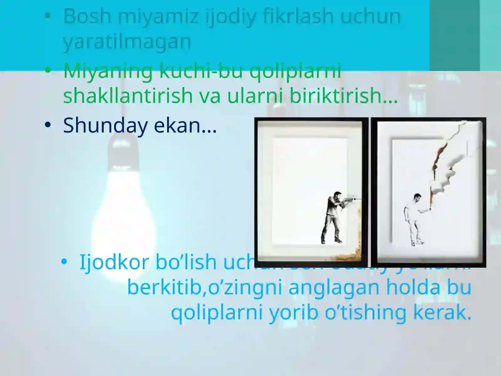 Ijodiy tafakkurni rivojlantirish treningi 3