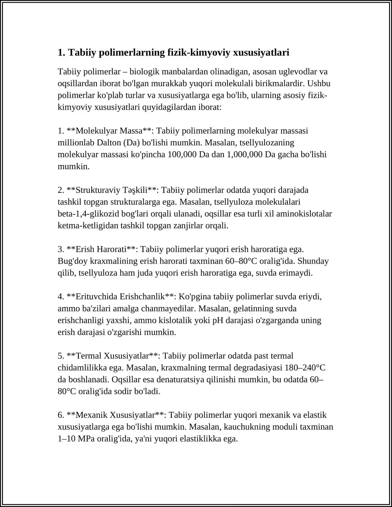 TOLA HOSIL QILUVCHI TABIIY POLIMERLAR 3