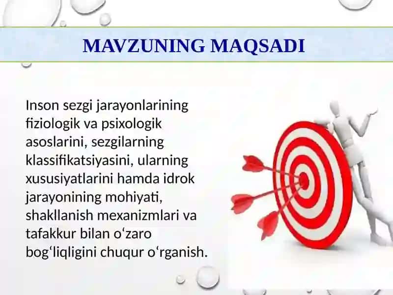 Sezgilar klassifikatsiyasi 3