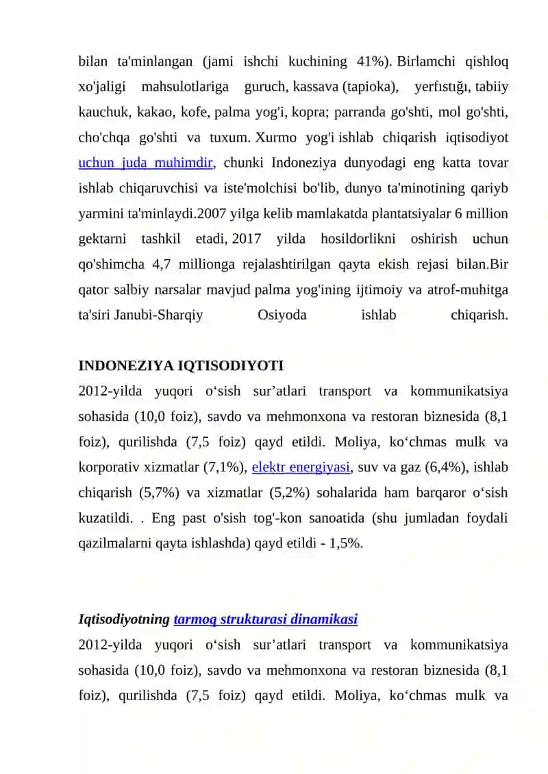 Indoneziyada Iqtisodiy O'Sish 3