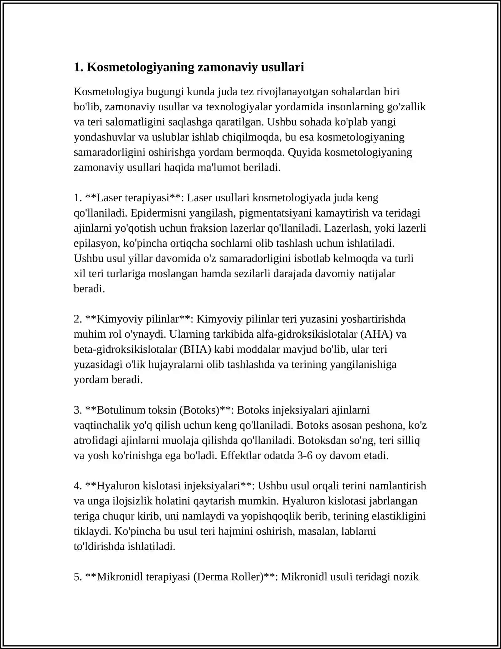 ZAMONAVIY KOSMETOLOGIYA 3