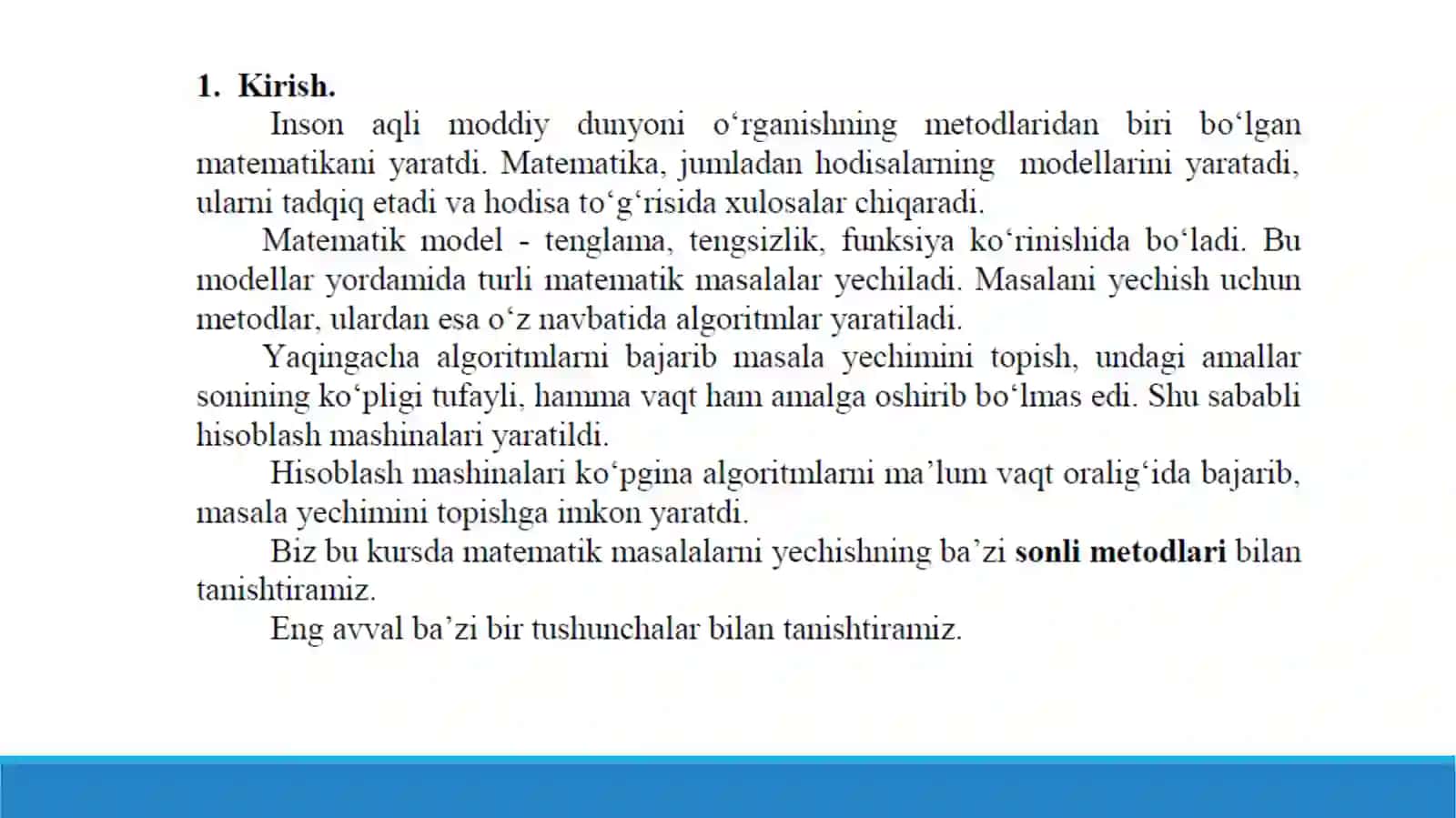 Xatoliklar nazariyasi 3