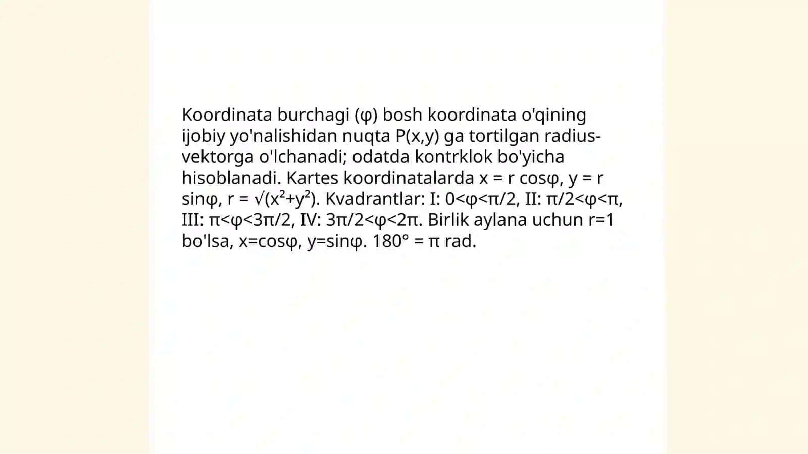 Koordinata burchagi 3