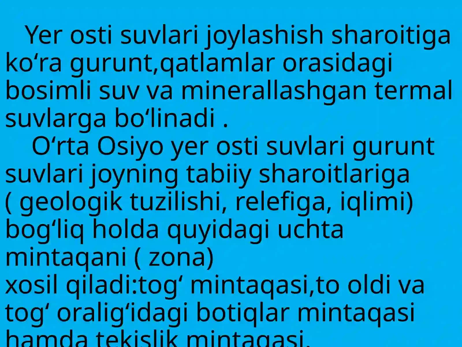 OʻRTAOsiyoyerostisuvlari 3