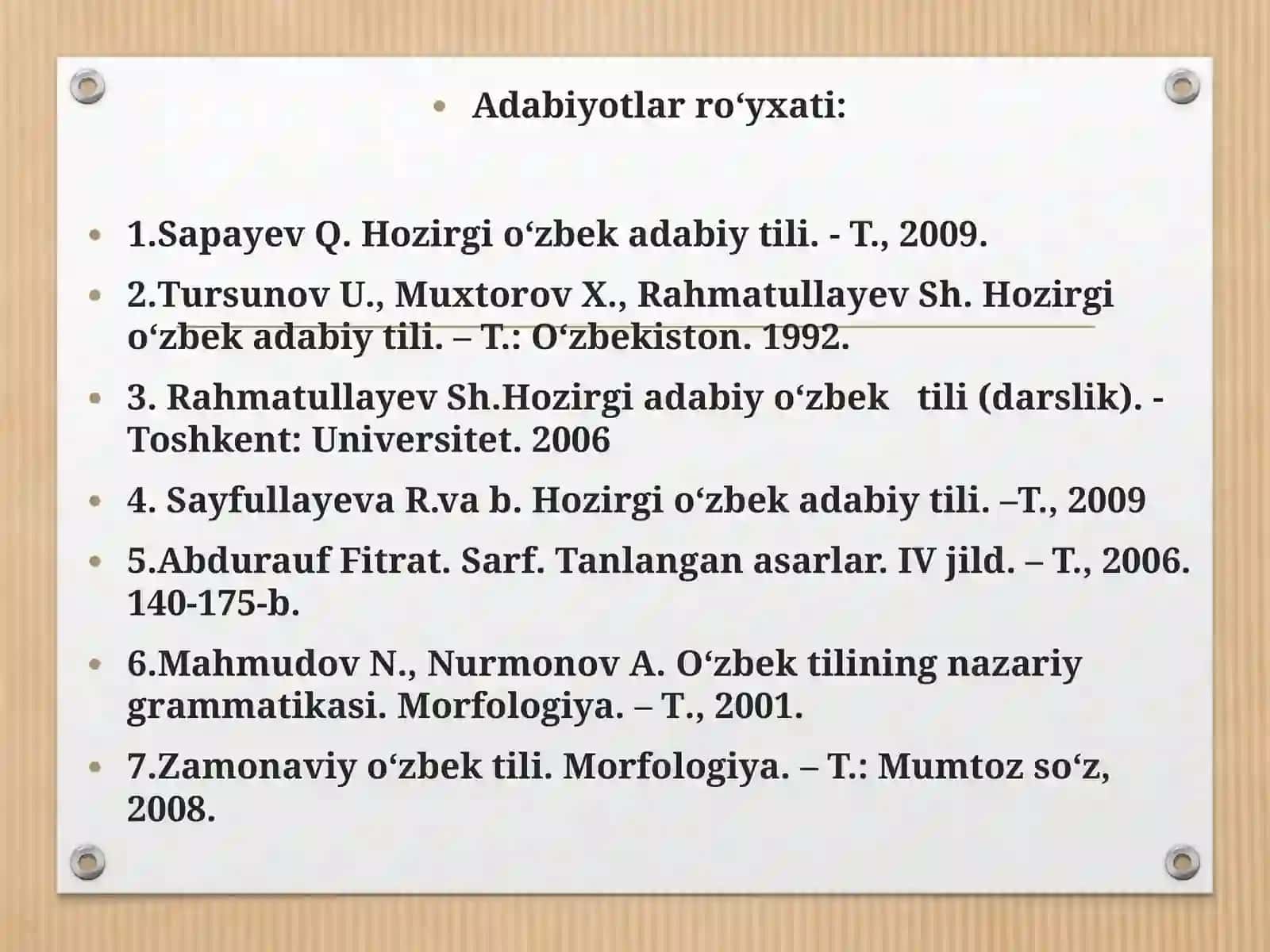 yordamchi soʻzlar turkumi 3