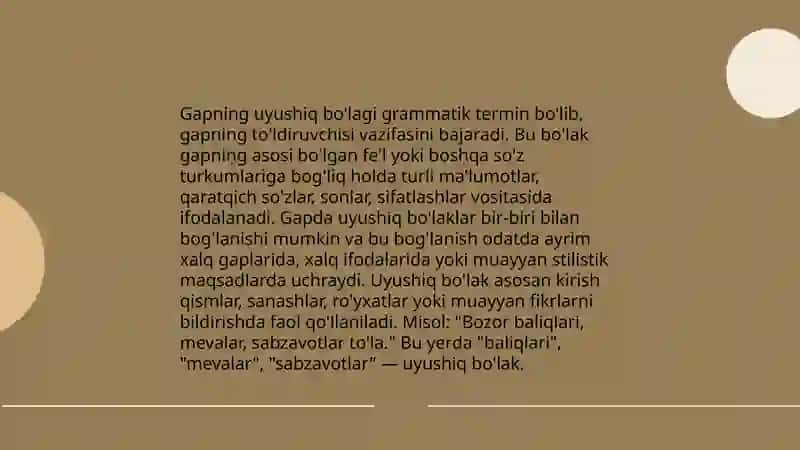 Gapning Uyushiq Bo'laklari 3