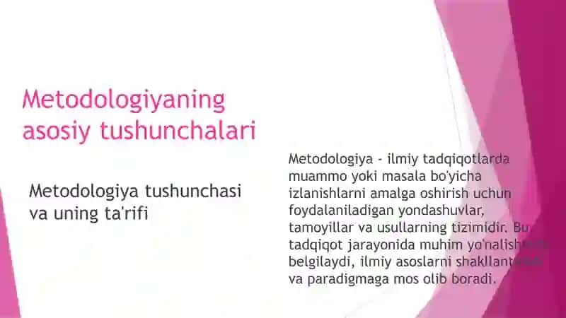 Metodologiyaning ma'nolar va shakllari 3