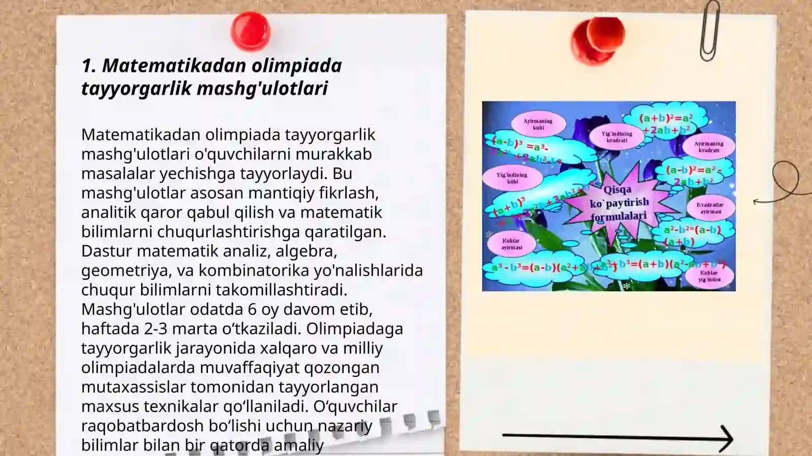 Matematikadan sinfdan tashqari va fakultativ mashgʻulotlar 3
