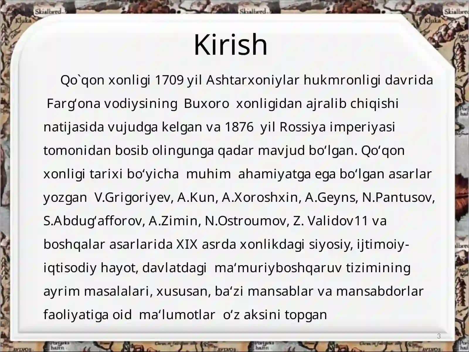 Adabiyotlar ro’yhati 3