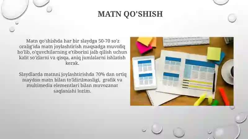 Taqdimotni yaratish rejasi 3