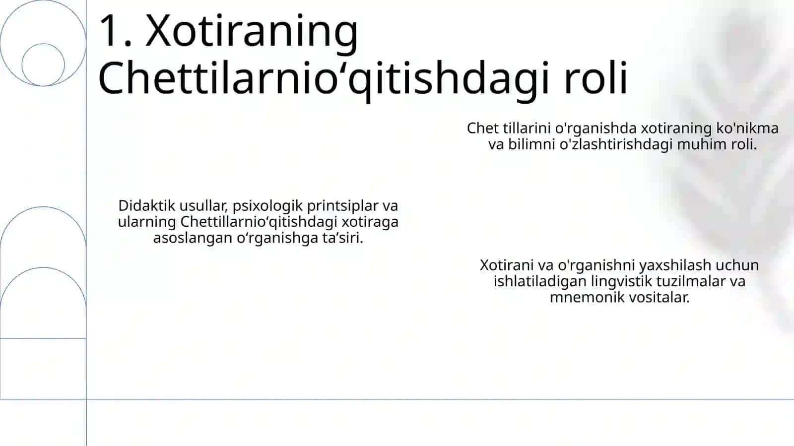 Chettillarnioʻqitish tarixi.Mtt psehalogik linvestik didaktik asoslari 3