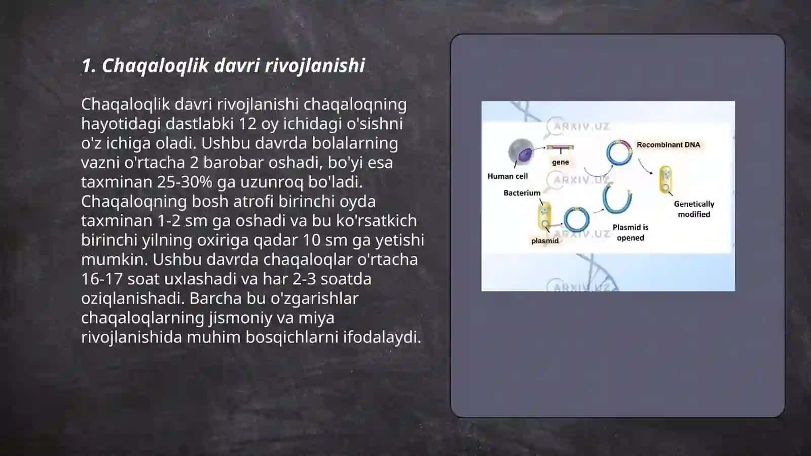 Chaqaloqlik davri rivojlanishi 3