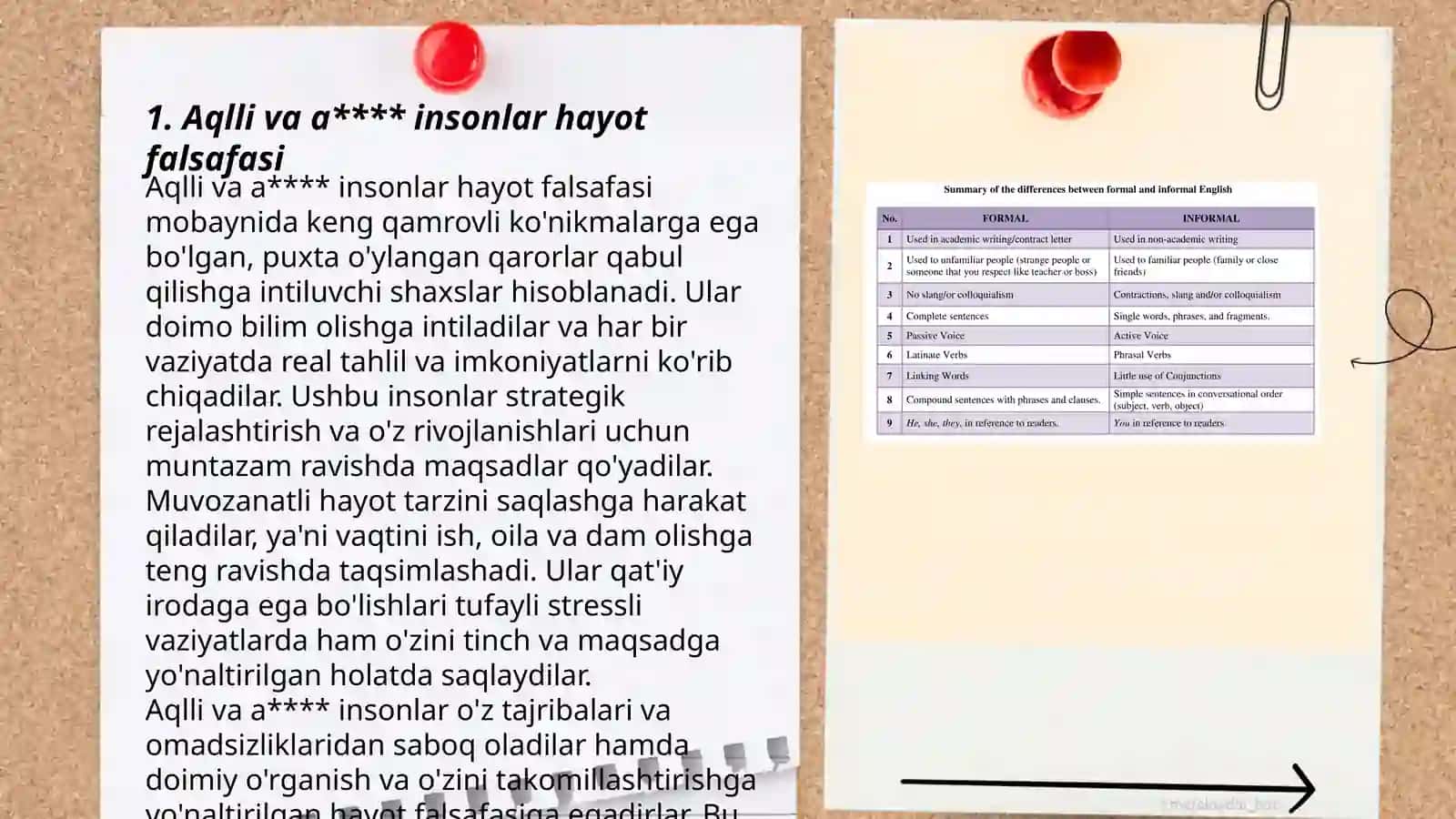 Aqlli va a**** insonlar hayot falsafasi 3
