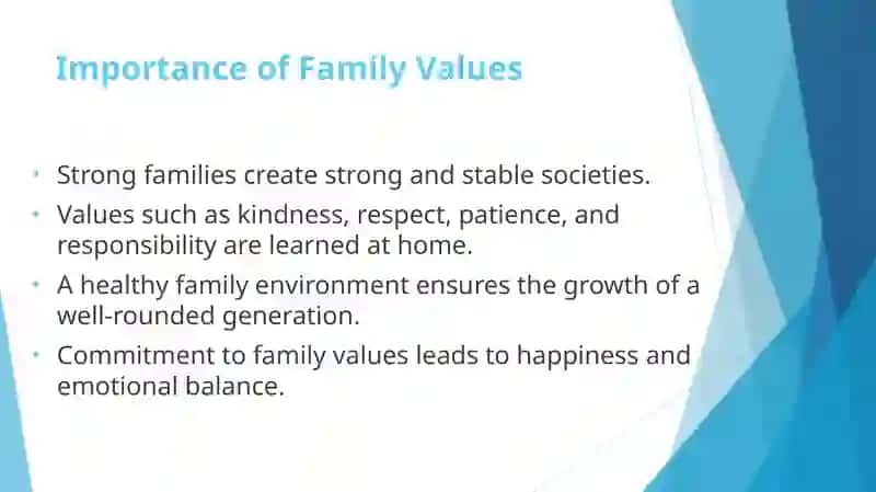 Family values, child upbringing and family traditions 3