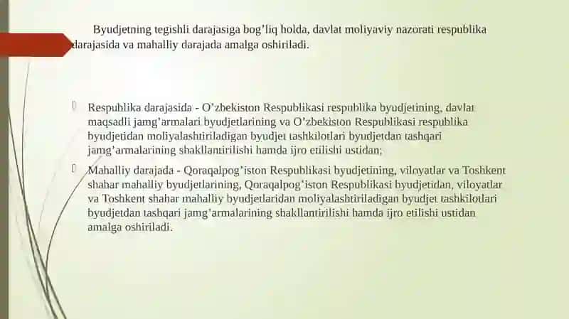 Moliyaviy nаzorаtning amalqilish sohalari 3