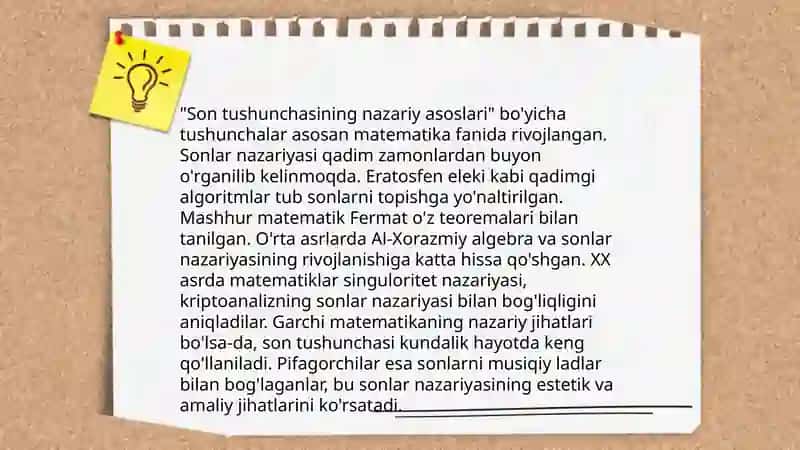 Son tushunchasini kengaytirish masalasi 3