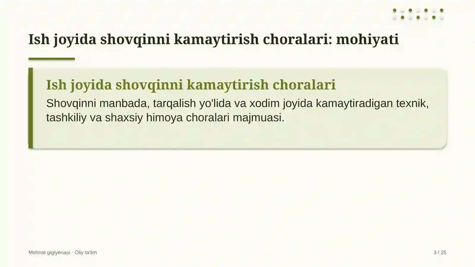 saylov komissiyalarida ish joyida shovqinni kamaytirish choralari 8129 3