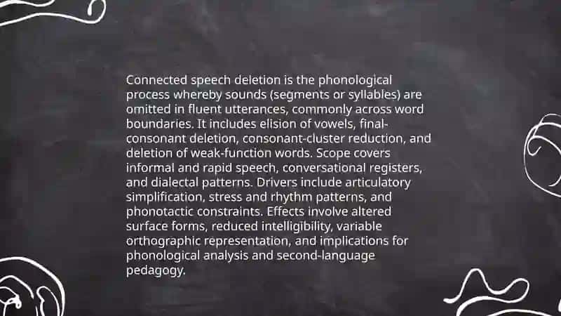 Connected speech Deletion 3