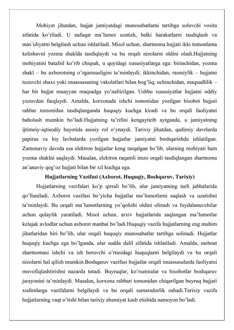 Hujjatlardagi zaruriy qismlar 3