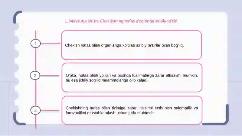 Chekishning nafas a'zolariga salbiy ta'siri 3