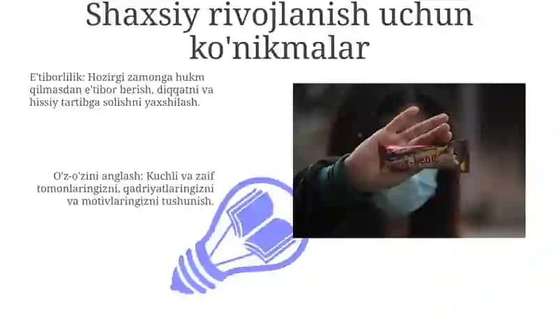 Shaxsning malaka va odatlari 3