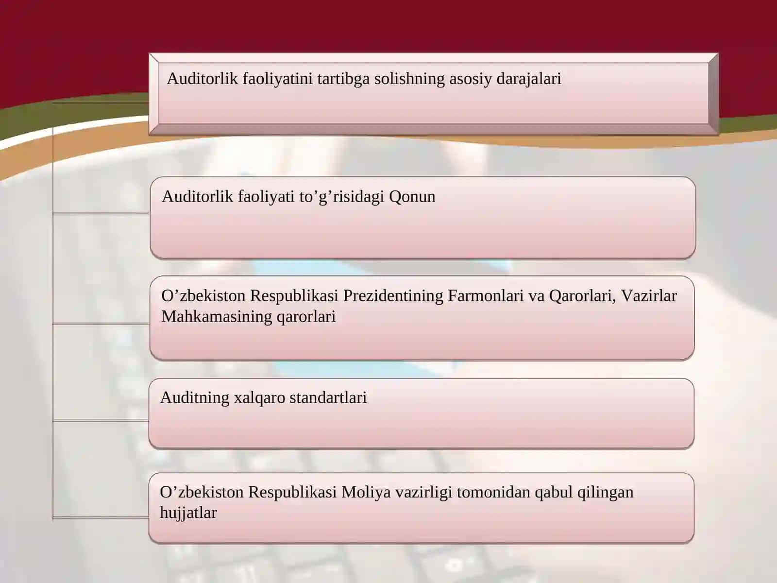 O’zbekiston Respublikasida auditorlik faoliyatining huquqiy asoslari 3
